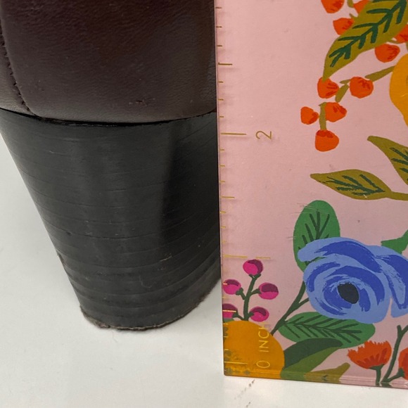 Vionic Trinity Burgundy Leather Ankle Boots Side Zip Cottagecore Size 9 - Picture 11 of 11